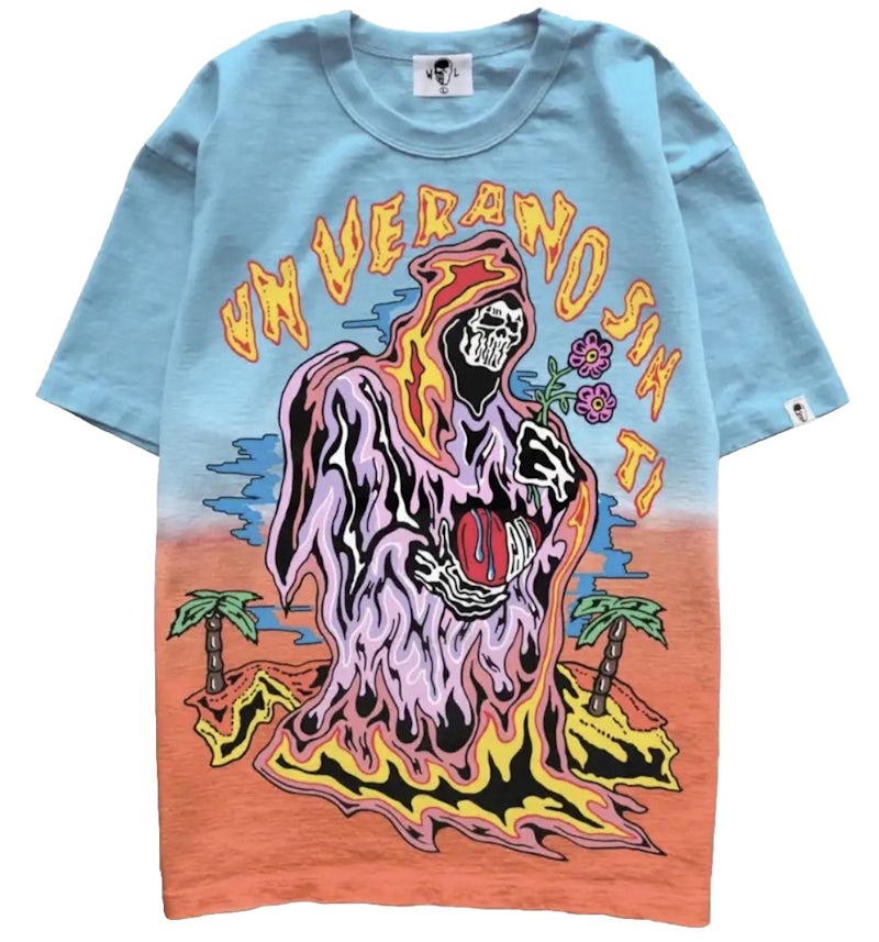 Warren Lotas Bad Bunny Un Verano Sin Ti Ombre T-Shirt Blue Men's