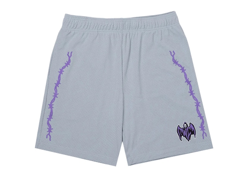 Warren Lotas Bat Reaper Mesh Shorts Grey Men's - SS23 - US
