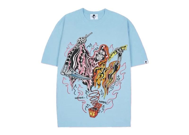 Pre-owned Warren Lotas Men's  Carolina Reaper Tee Shirt In Baby Blue