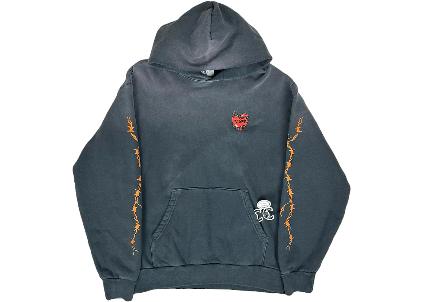 Warren Lotas Hard Love Hooded Sweatshirt Black Men's SS23 US