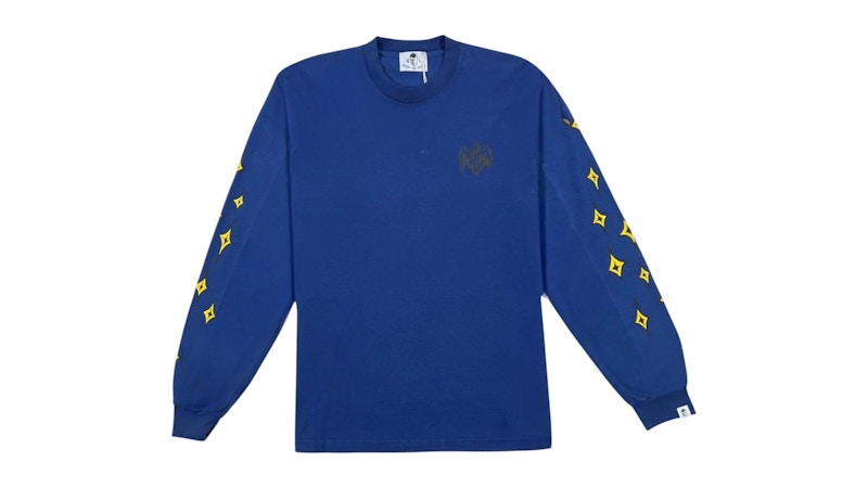 Pre-owned Warren Lotas Men's Need Reaper Long Sleeve T-shirt In Navy Blue