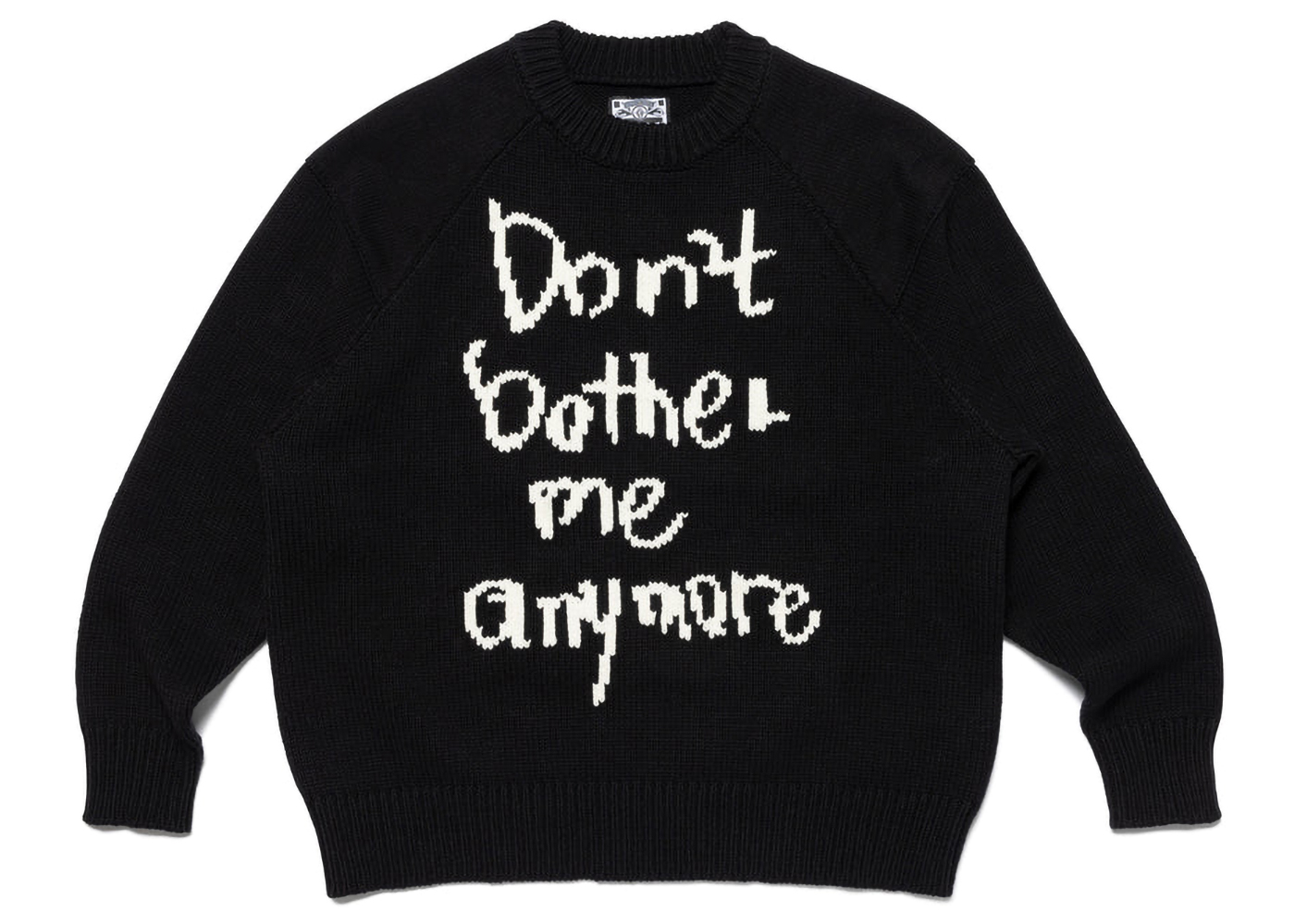 LサイズWasted Youth KNIT SWEATER BLACK L