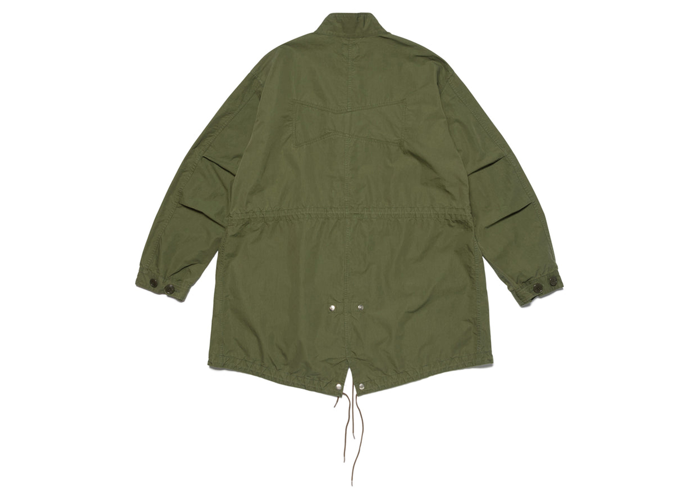 Wasted Youth Fishtail Coat Olive Drab Men's - SS23 - US