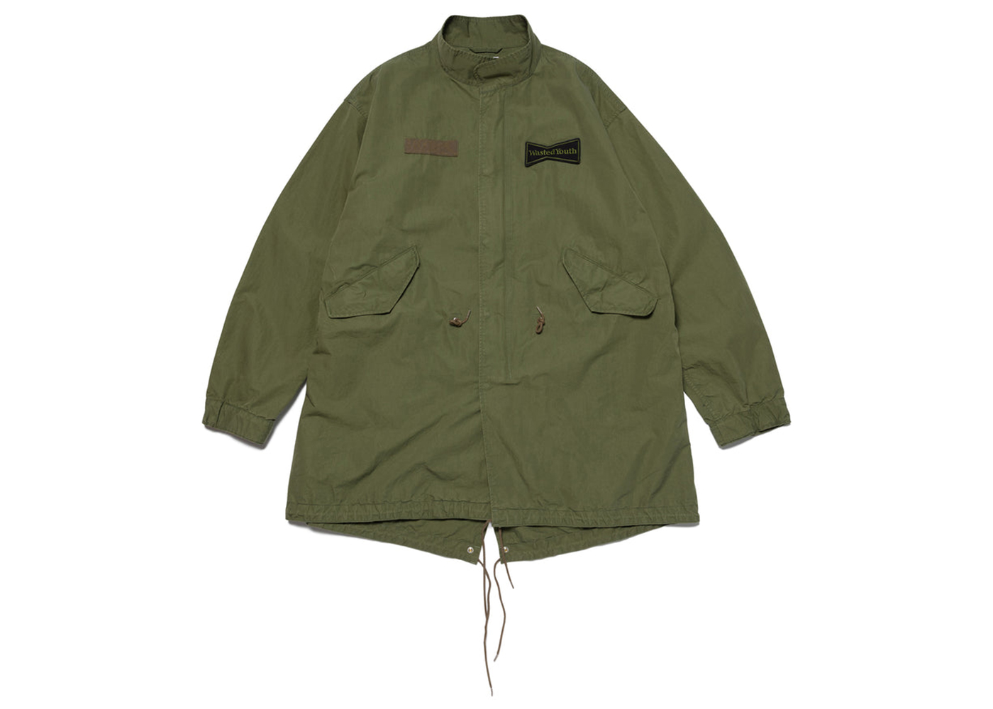 Wasted Youth Fishtail Coat Olive Drab
