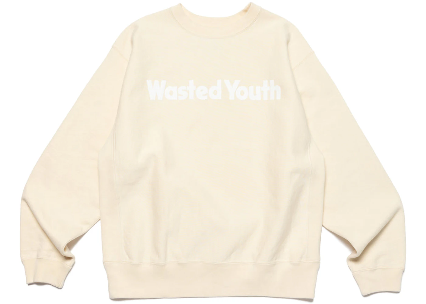 Wasted Youth Thank You Sweatshirt Beige Men's - SS23 - US