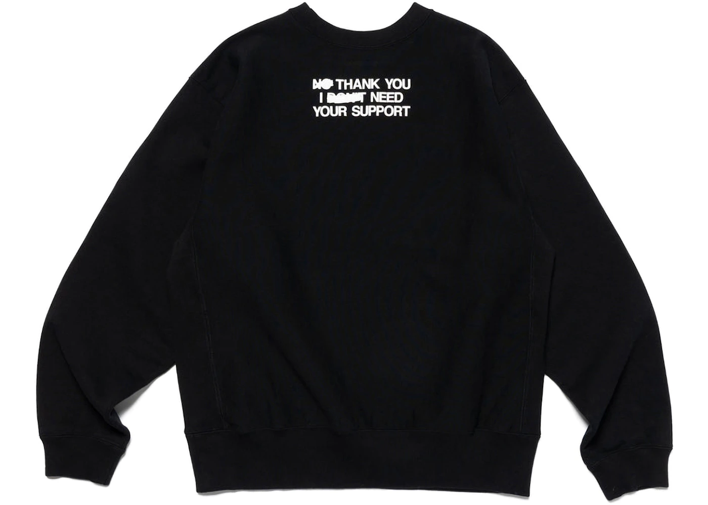 Wasted Youth Thank You Sweatshirt Black Men's - SS23 - US