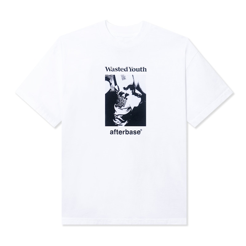 Wasted Youth x Afterbase Drunk S/S Tee White 男士- SS22 - TW