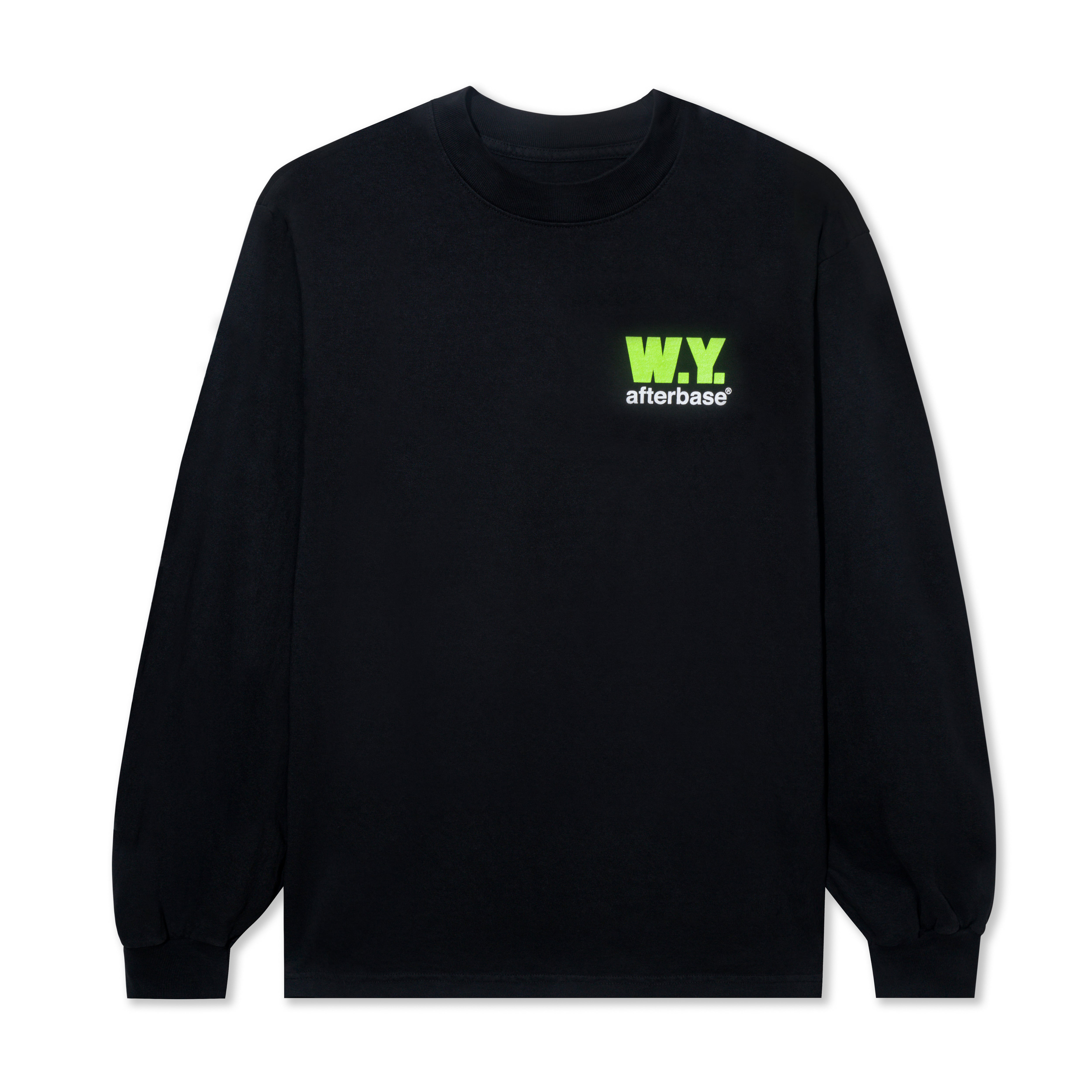 Wasted Youth x Afterbase L/S Tee Black Green Men's - SS22 - US