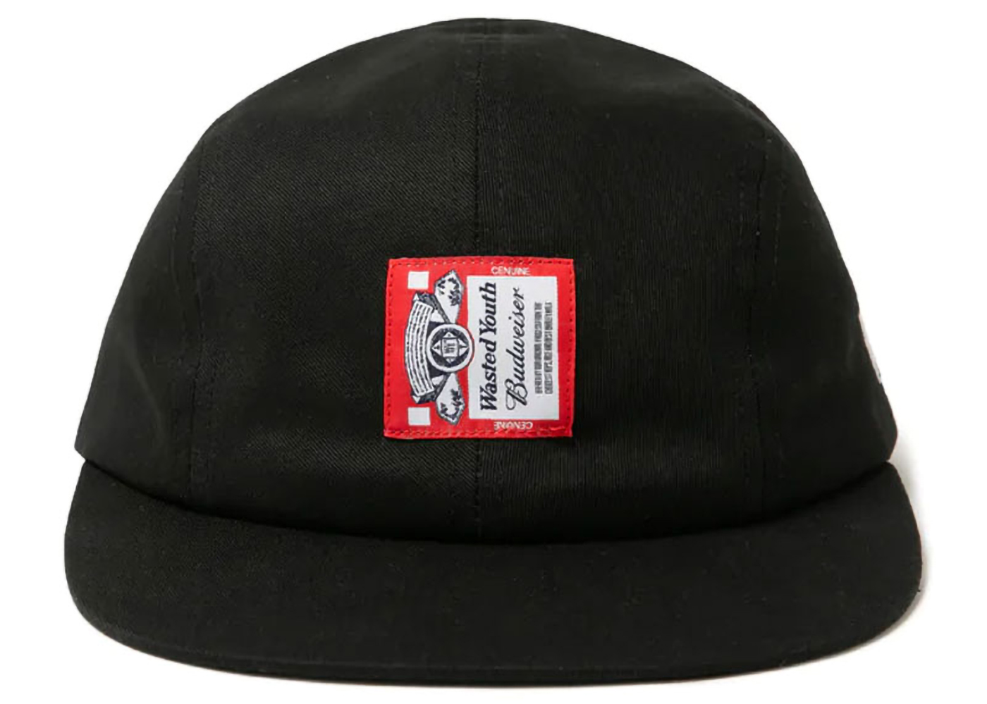 Wasted Youth x Budweiser 4 Panel Cap Black