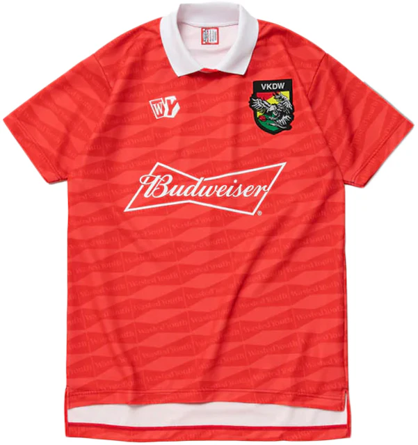 Wasted Youth x Budweiser Soccer Game Jersey Red - SS22 - US