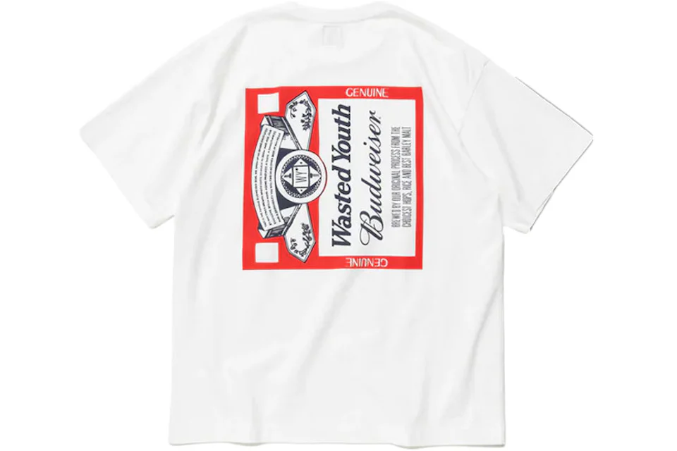 Wasted Youth x Budweiser T-Shirt White
