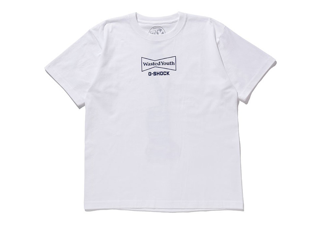 Pre-owned Wasted Youth X Casio G-shock T-shirt White