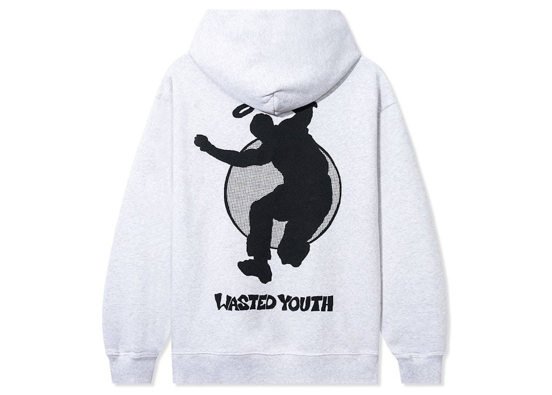 Pre-owned Wasted Youth X Union Osaka Hoodie Heather Grey