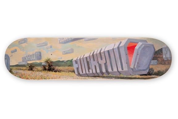 Wayne White Fuck You Invasion Skateboard Deck (Signed, Edition of 150)