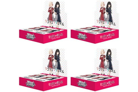 Weiss Schwarz Lycoris Recoil Booster Box (Japanese) 4x Lot - US Weiss Schwarz Lycoris Recoil Booster Box (Japanese) 4x Lot - US