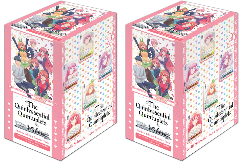 Weiss Schwarz The Quintessential Quintuplets Booster Box (English) 2x Lot