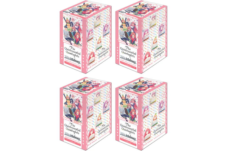 Weiss Schwarz The Quintessential Quintuplets Booster Box (English) 4x Lot