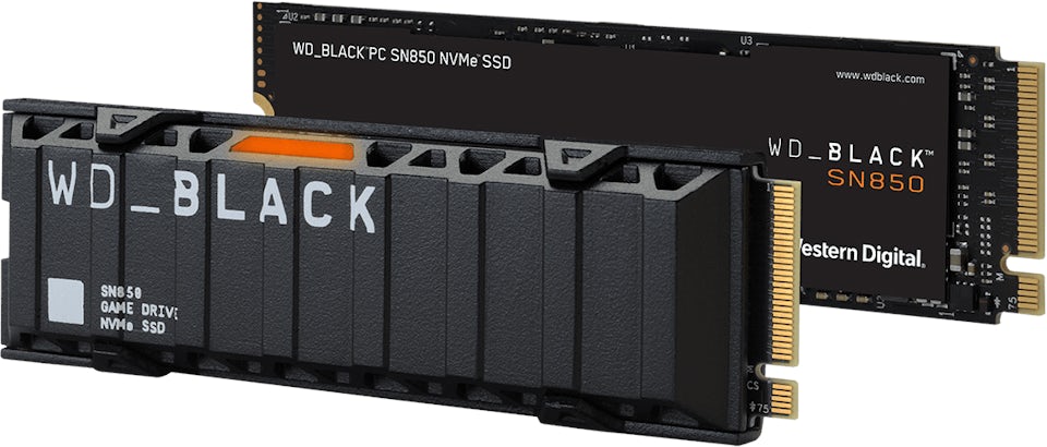 Western Digital WD_BLACK SN850 NVMe SSD 1TB (with Heatsink)  WDS100T1XHE-00AFY0