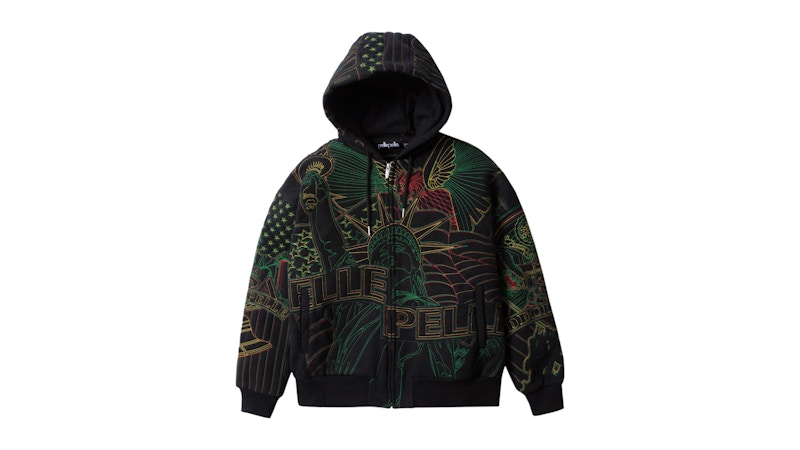 Who Decides War WDW x PP Monument Zip Up Hoodie Black