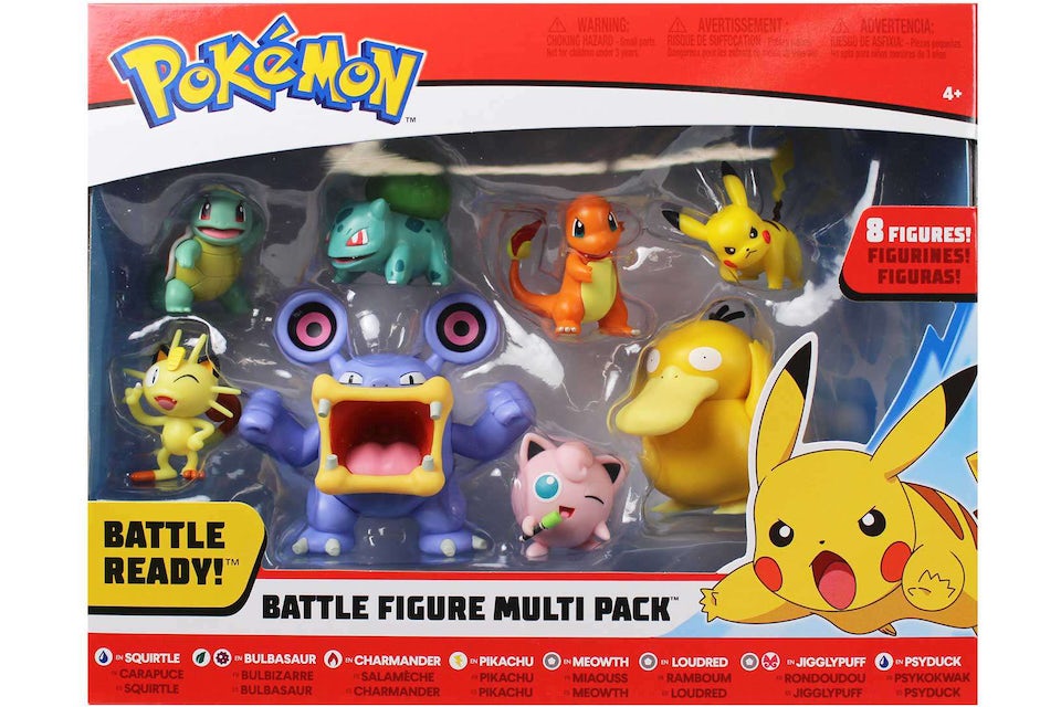 Wicked Cool Toys Pokemon Battle Figure Scorbunny, Grookey, Sobble