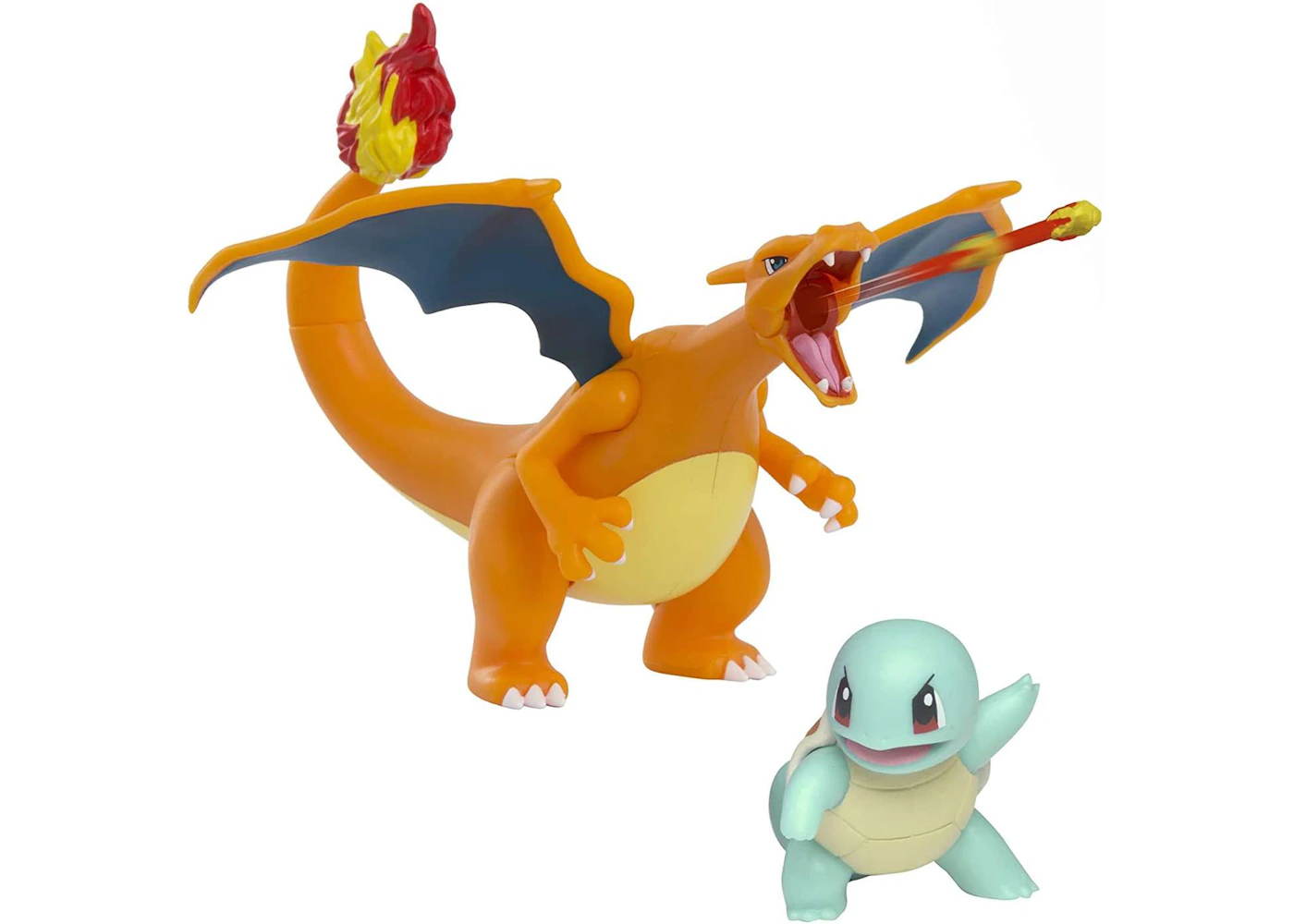 Wicked Cool Toys Pokemon Battle Figure Squirtle & Charizard Figure (Set of  2) - US