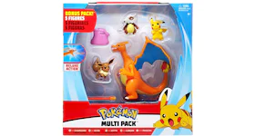 Wicked Cool Toys Pokemon Charizard, Eevee, Ditto, Cubone & Pikachu Bj's Exclusive Multi Figure (Set of 5)