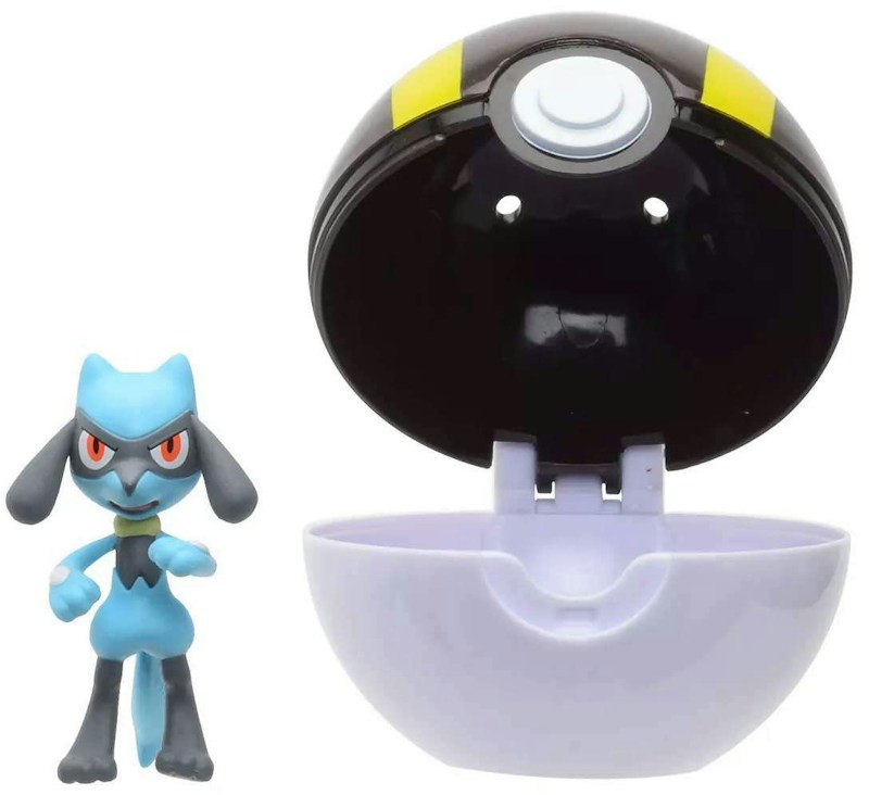 Wicked Cool Toys Pokemon Clip 'N' Go Riolu & Ultra Ball Figure Set - US