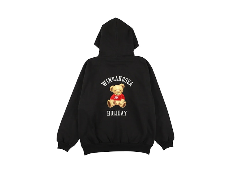WIND AND SEA BEAR HOODIE 　 М Wind and Sea Bear Hoodie Black - US