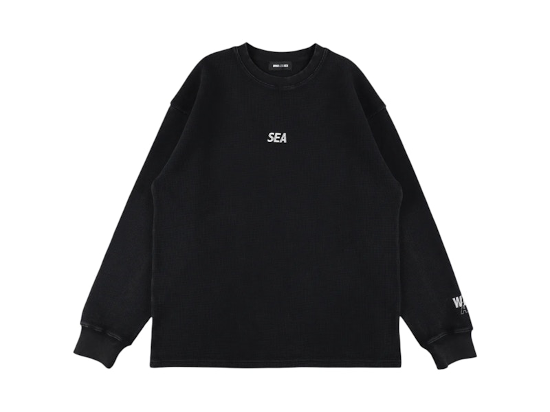 Wind and Sea Heavy Waffle LS Tee Black - US