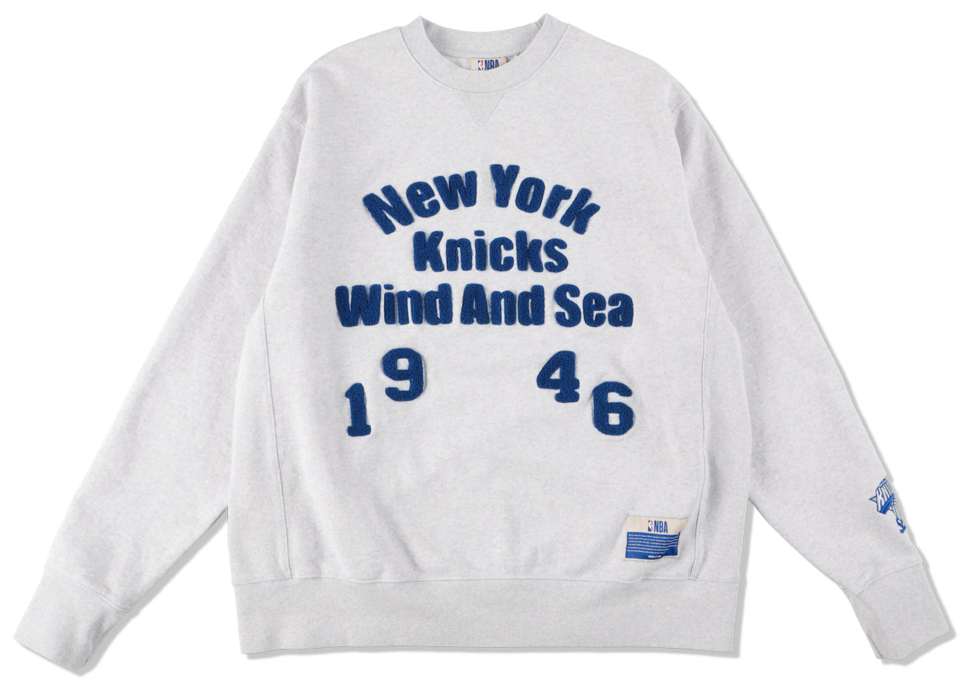 Wind and Sea NBA Crew Neck Sweatshirt New York Knicks Men's - SS23