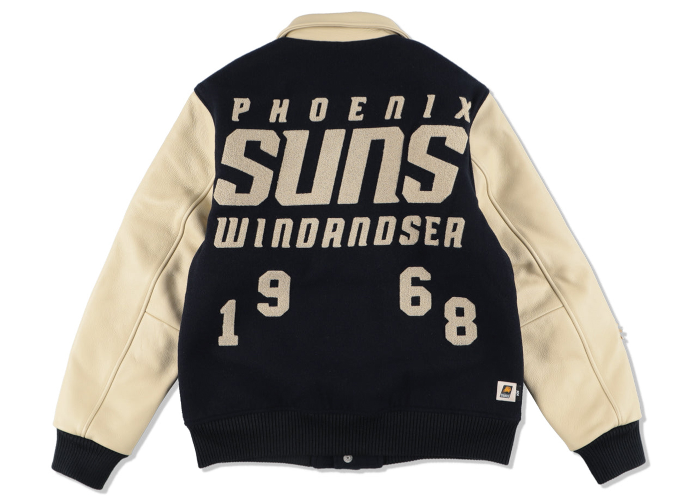 Wind and Sea NBA Leather Melton Jacket Jacket Phoenix Suns Men's 