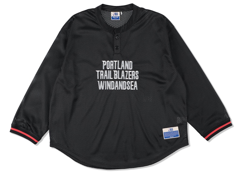 Wind and Sea NBA Mesh Long Sleeve Top Portland Trail Blazers