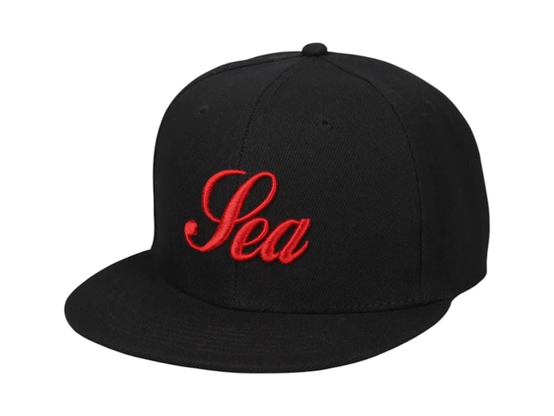 Wind and Sea Script Cap Black