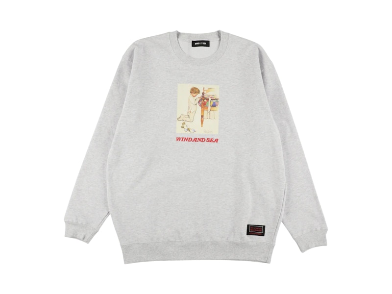 Wind and Sea x Norman Rockwell Crewneck Sweatshirt Gray - US
