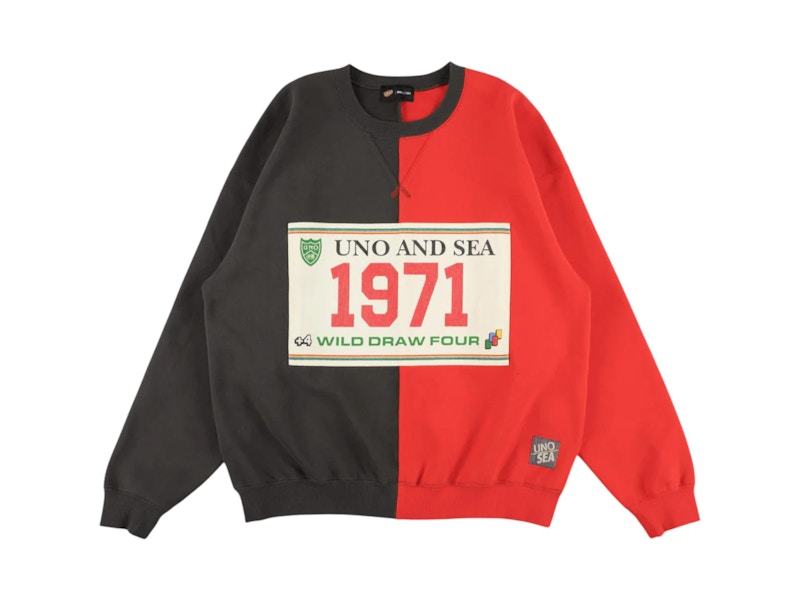 Wind and Sea x UNO Crewneck Sweatshirt Black Men's - US