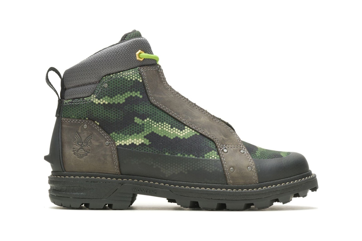 Pre-owned Wolverine Halo Spartan Boot Green Camo