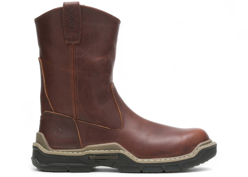 Wolverine Raider DuraShocks 10" Soft Toe Boot Brown