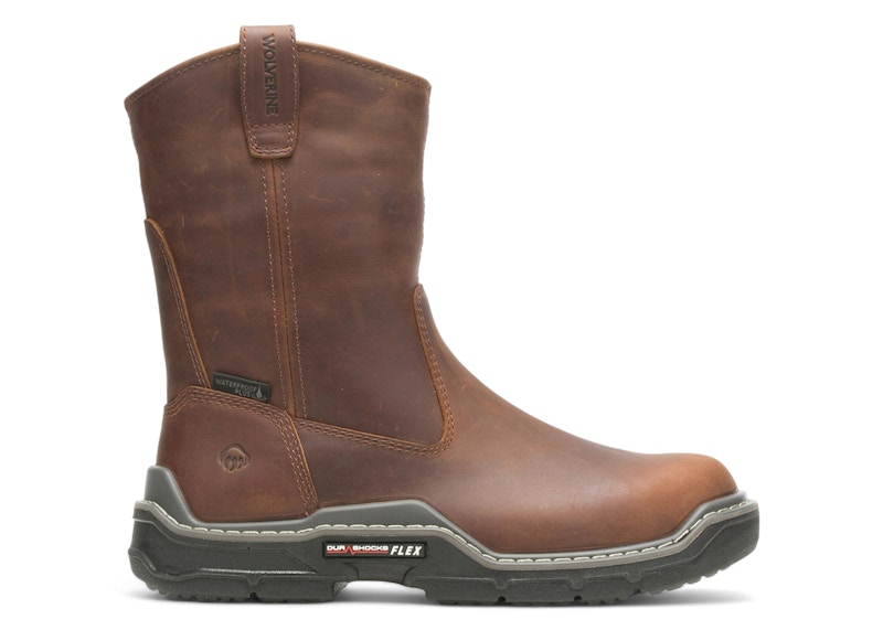 Pre-owned Wolverine Men's Raider Durashocks Waterproof Composite Toe Boots Sneakers In Peanut