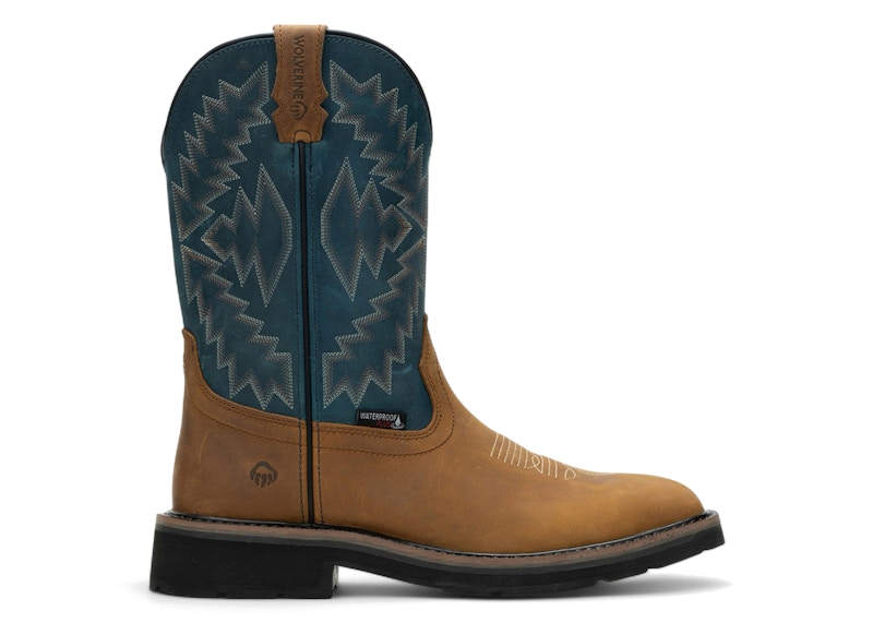 Wolverine Rancher Arrow Botas Impermeables con Punta de Acero Azul
