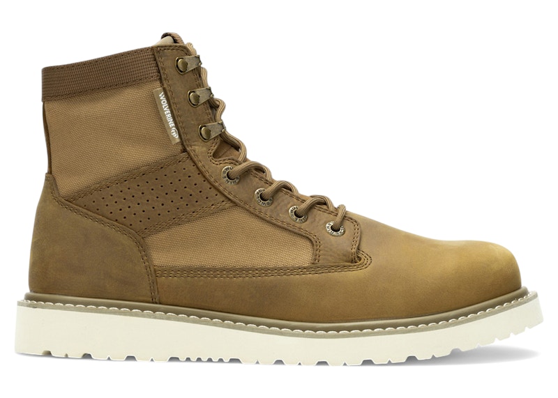Pre-owned Wolverine Men's Trade Wedge Unline Canvas Boots Sneakers In Brown