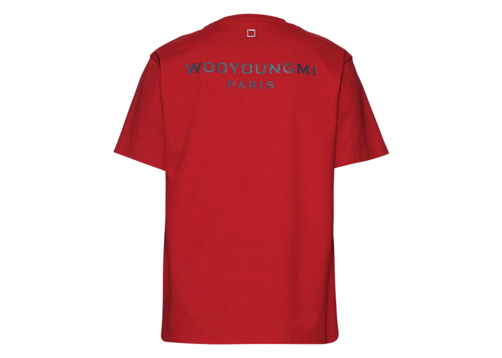 Wooyoungmi Black Back Logo T-Shirt Red Men's - US