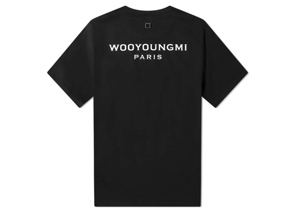 Wooyoungmi White Back Logo T-Shirt Black メンズ - SS22 - JP