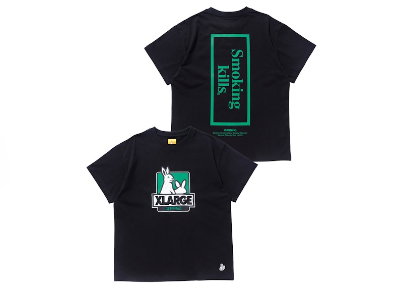 XLARGE x FR2 Box Logo T-Shirt Black Men's - FW22 - US