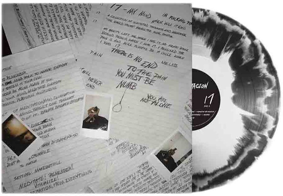 XXXTentacion 17 LP Vinyl Black & White Swirl