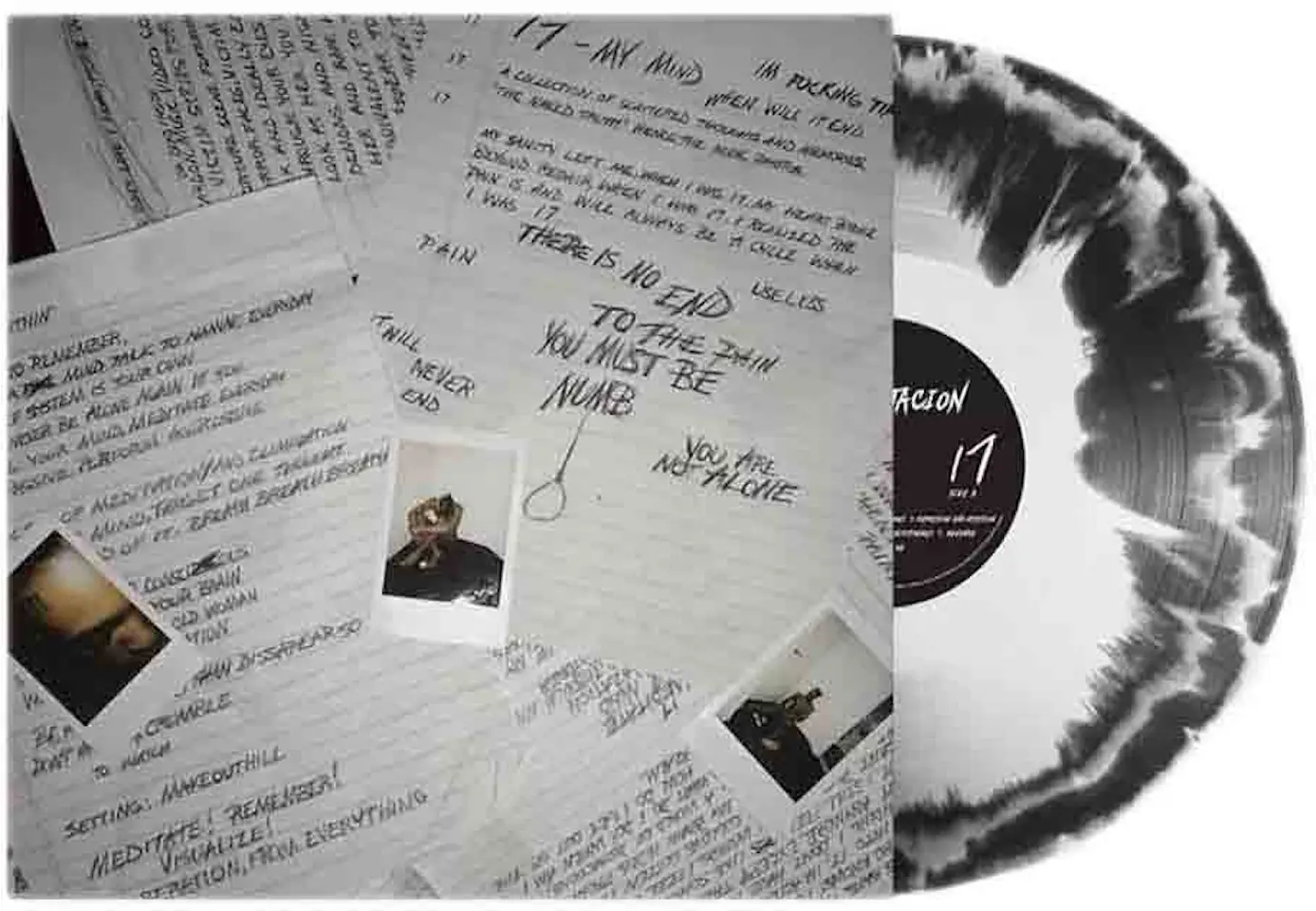 Xxxtentacion 17 Lp Vinyl Black And White Swirl Us