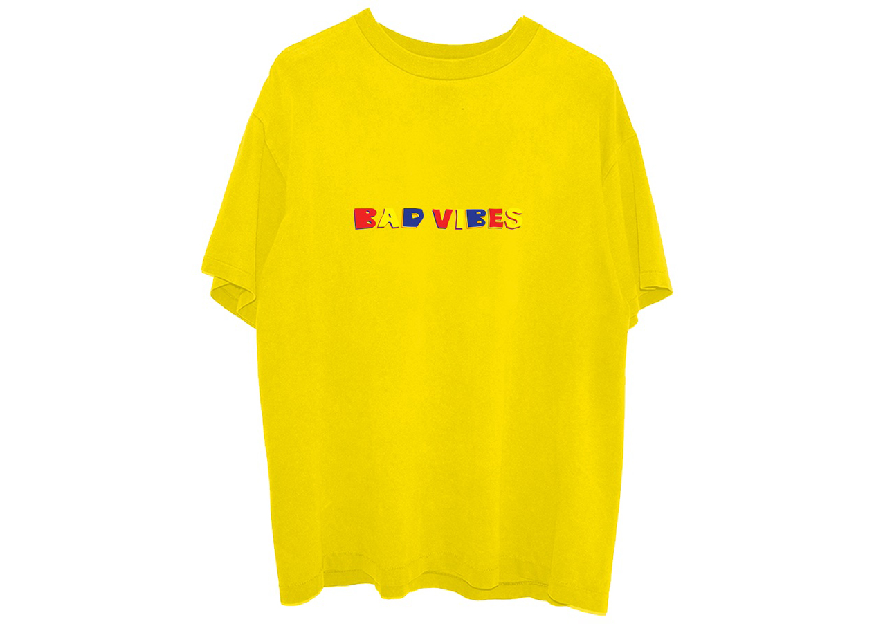 XXXTentacion Bad Vibes Forever T-shirt Yellow Men's - US