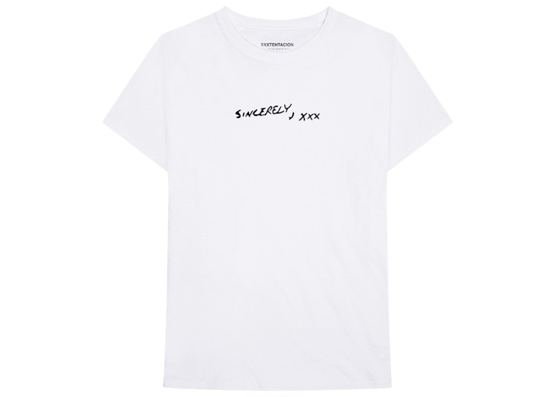 XXXTentacion Sincerely, XXX T-shirt White Men's - 2018 - US