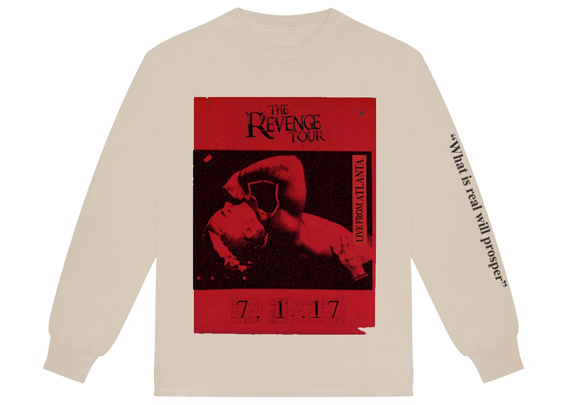 XXXTentacion The Revenge Tour Atlanta L/S T-shirt Natural メンズ