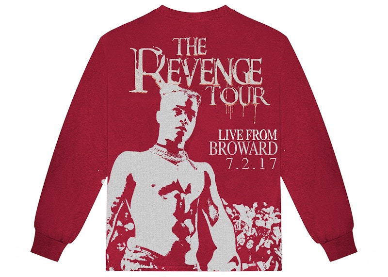 XXXTentacion The Revenge Tour Broward L/S T-shirt Red Men's - 2020