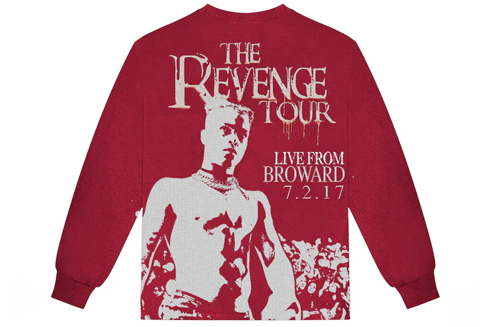 XXXTentacion The Revenge Tour Broward L/S T-shirt Red